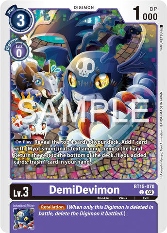 DemiDevimon [BT15-070] [Exceed Apocalypse] - Destination Retro