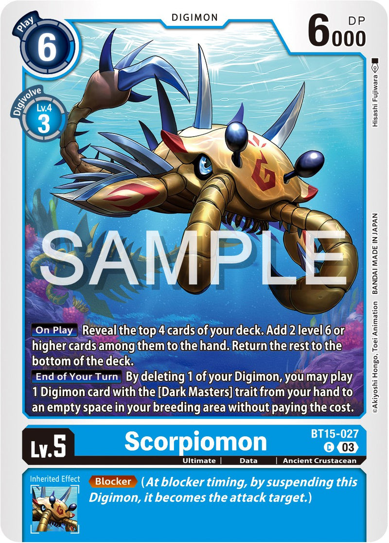 Scorpiomon [BT15-027] [Exceed Apocalypse] - Destination Retro