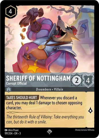 Sheriff of Nottingham - Corrupt Official (191/204) [Into the Inklands] - Destination Retro