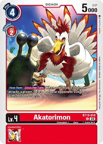 Akatorimon [BT15-010] [Exceed Apocalypse] - Destination Retro
