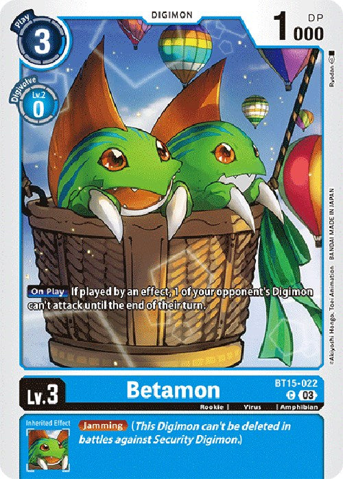 Betamon [BT15-022] [Exceed Apocalypse] - Destination Retro
