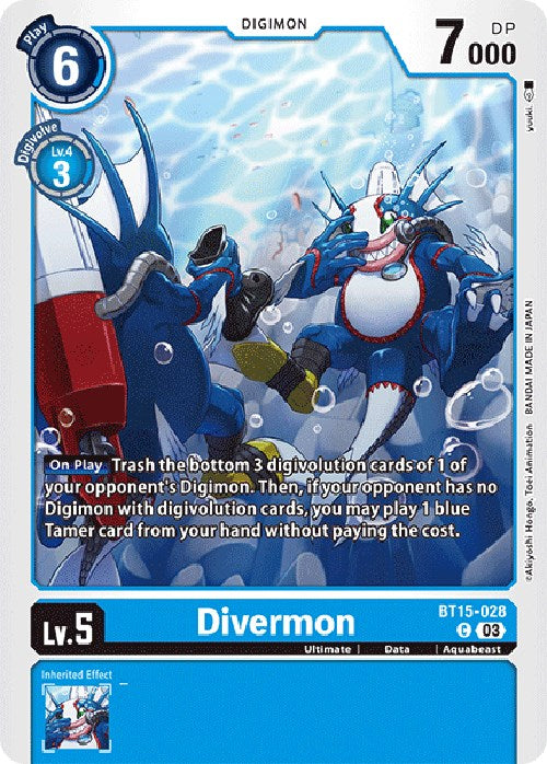 Divermon [BT15-028] [Exceed Apocalypse] - Destination Retro