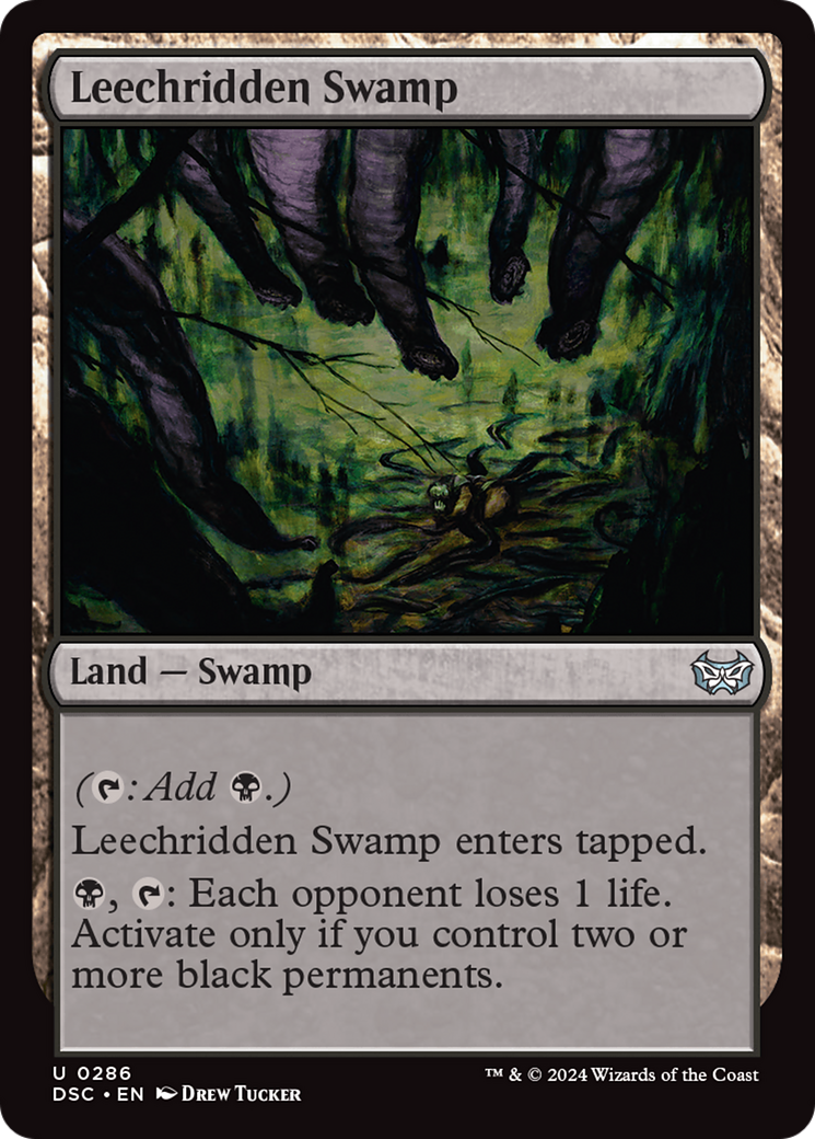Leechridden Swamp [Duskmourn: House of Horror Commander] - Destination Retro