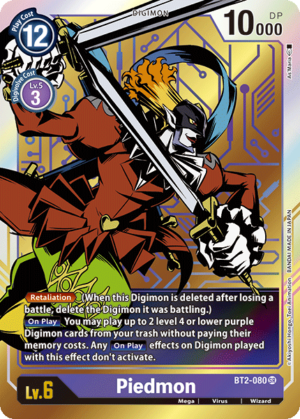 Piedmon [BT2-080] (Alternate Art) [Release Special Booster Ver.1.0] - Destination Retro