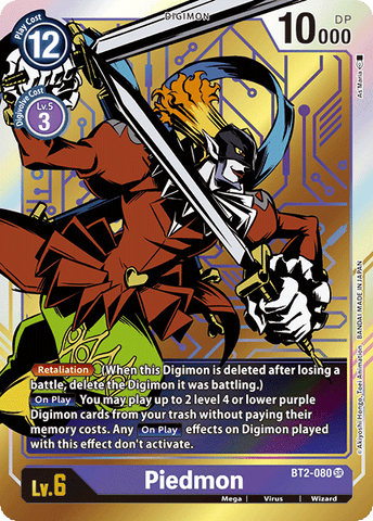 Piedmon [BT2-080] (Alternate Art) [Release Special Booster Ver.1.0] - Destination Retro