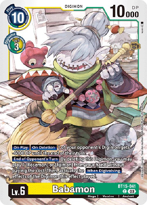 Babamon [BT15-041] [Exceed Apocalypse] - Destination Retro