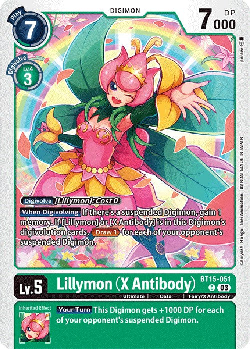 Lillymon (X Antibody) [BT15-051] [Exceed Apocalypse] - Destination Retro