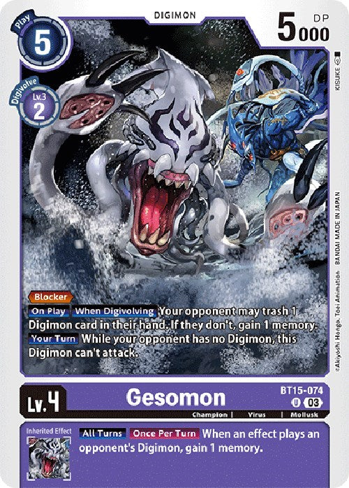 Gesomon [BT15-074] [Exceed Apocalypse] - Destination Retro