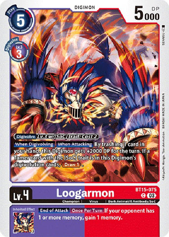 Loogarmon [BT15-075] [Exceed Apocalypse] - Destination Retro