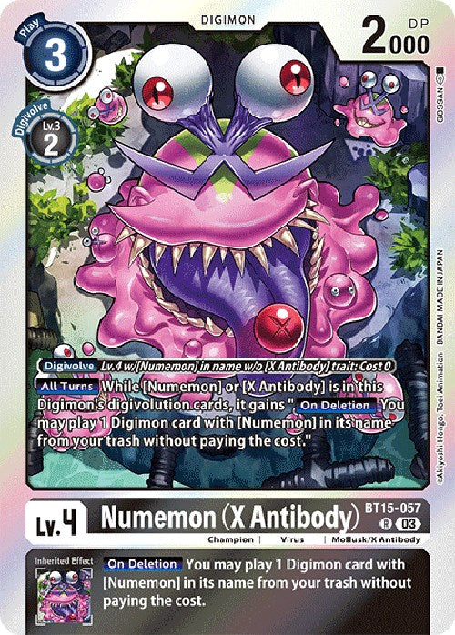 Numemon (X Antibody) [BT15-057] [Exceed Apocalypse] - Destination Retro
