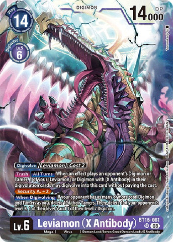 Leviamon (X Antibody) [BT15-081] [Exceed Apocalypse] - Destination Retro
