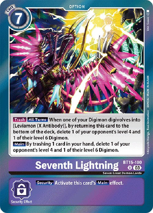 Seventh Lightning [BT15-100] [Exceed Apocalypse] - Destination Retro