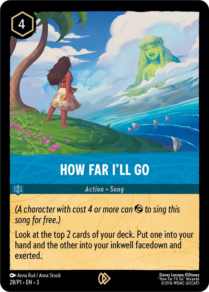 How Far I'll Go (28) [Promo Cards] - Destination Retro