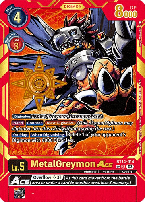 MetalGreymon Ace [BT14-014] [Exceed Apocalypse] - Destination Retro