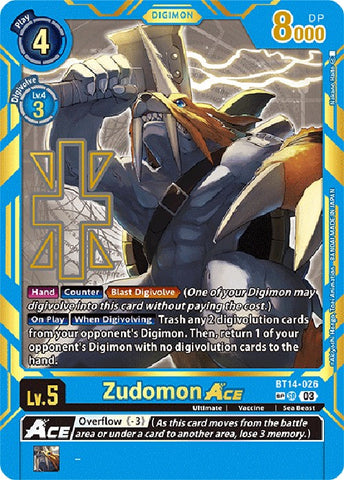 Zudomon Ace [BT14-026] [Exceed Apocalypse] - Destination Retro