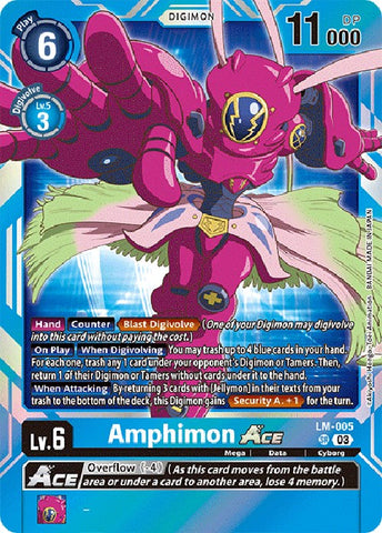 Amphimon Ace [LM-005] (English Exclusive) [Exceed Apocalypse] - Destination Retro