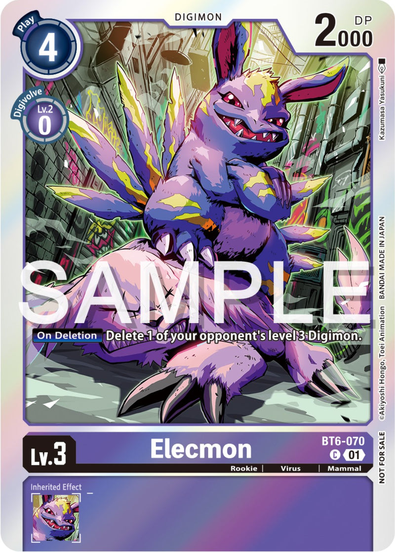 Elecmon [BT6-070] (Official Tournament Pack Vol.12) [Double Diamond Promos] - Destination Retro