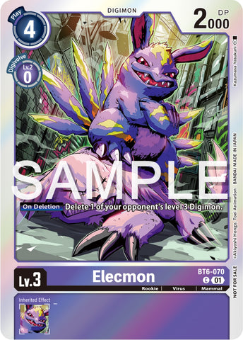 Elecmon [BT6-070] (Official Tournament Pack Vol.12) [Double Diamond Promos] - Destination Retro