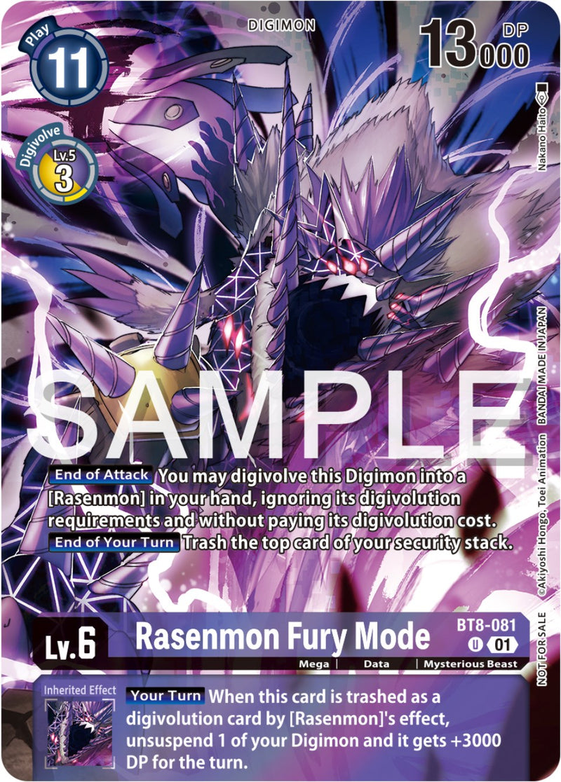 Rasenmon Fury Mode [BT8-081] (Official Tournament Pack Vol.12) [New Awakening Promos] - Destination Retro