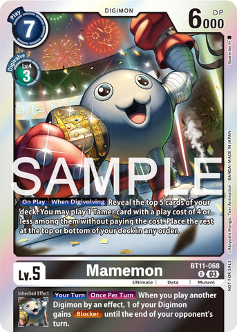 Mamemon [BT11-068] (Official Tournament Pack Vol.12) [Dimensional Phase Promos] - Destination Retro