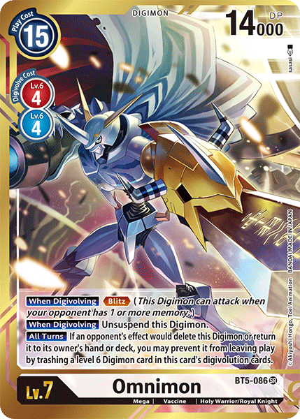 Omnimon [BT5-086] (Alternate Art - Sasasi) [Battle of Omni] - Destination Retro