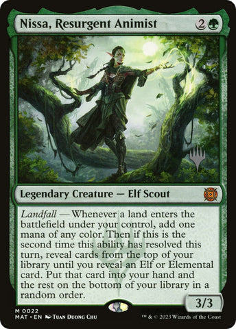 Nissa, Resurgent Animist (Promo Pack) [Murders at Karlov Manor Promos] - Destination Retro