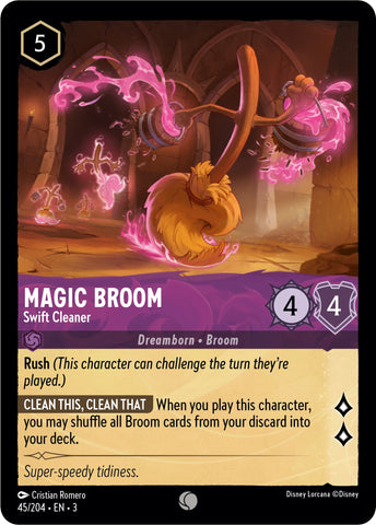 Magic Broom - Swift Cleaner (45//204) [Into the Inklands] - Destination Retro