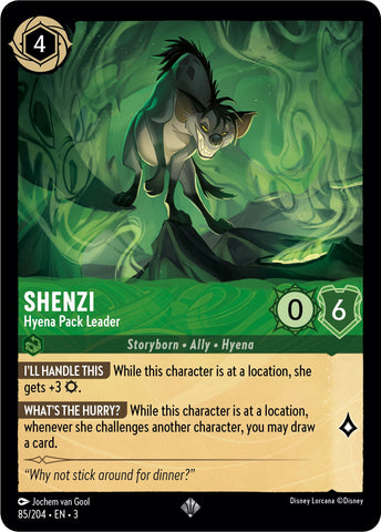 Shenzi - Hyena Pack Leader (85//204) [Into the Inklands] - Destination Retro
