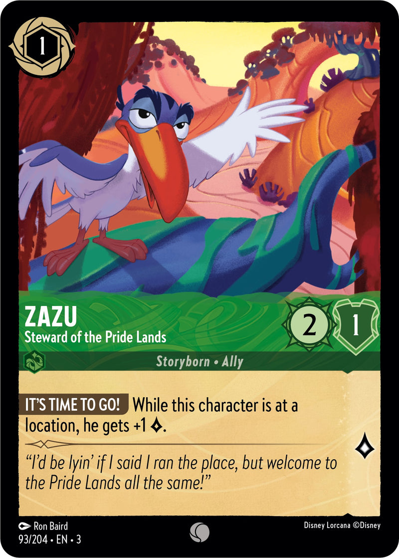 Zazu - Steward of the Pride Lands (93//204) [Into the Inklands] - Destination Retro