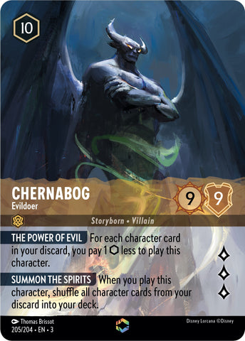 Chernabog - Evildoer (Enchanted) (205/204) [Into the Inklands] - Destination Retro