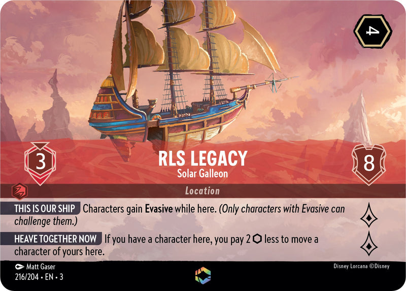 RLS Legacy - Solar Galleon (Enchanted) (216/204) [Into the Inklands] - Destination Retro