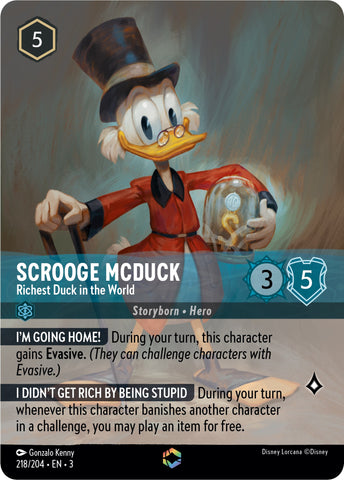 Scrooge McDuck - Richest Duck in the World (Enchanted) (218/204) [Into the Inklands] - Destination Retro