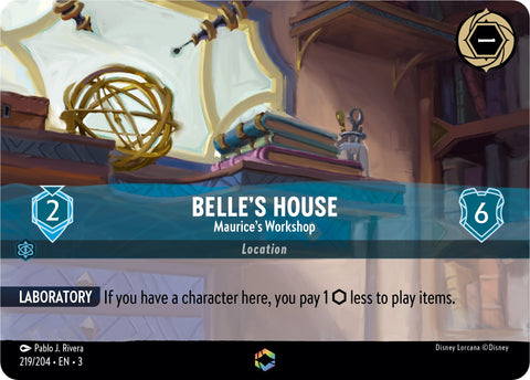 Belle's House - Maurice's Workshop (Enchanted) (219/204) [Into the Inklands] - Destination Retro