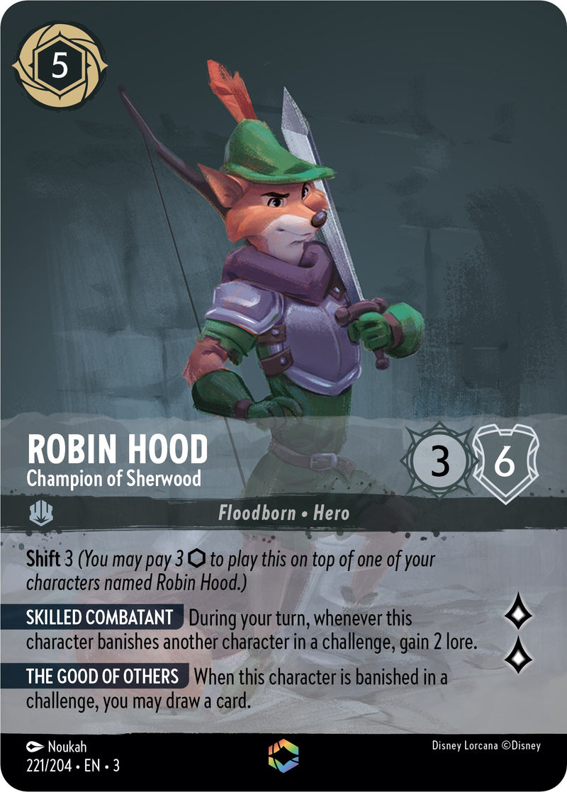 Robin Hood - Champion of Sherwood (Enchanted) (221/204) [Into the Inklands] - Destination Retro