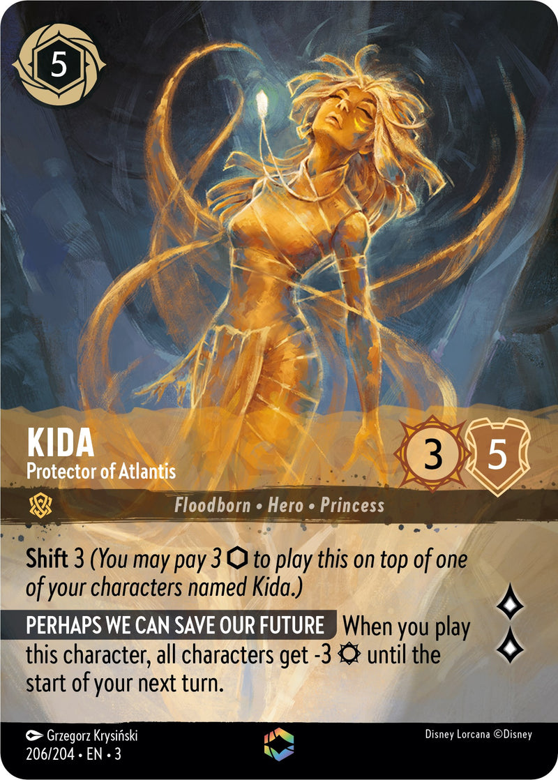 Kida - Protector of Atlantis (Enchanted) (206/204) [Into the Inklands] - Destination Retro
