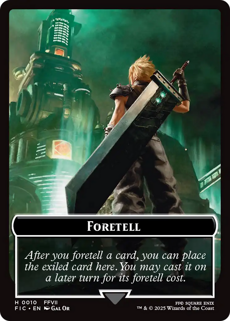 Foretell // Treasure Double-Sided Token [FINAL FANTASY Commander Tokens] - Destination Retro
