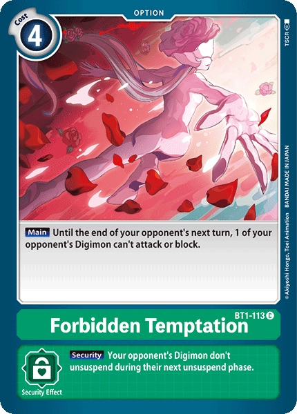 Forbidden Temptation [BT1-113] [Release Special Booster Ver.1.0] - Destination Retro