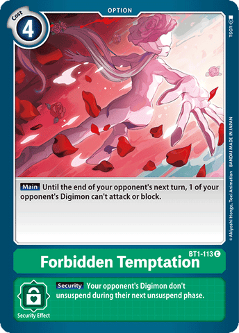 Forbidden Temptation [BT1-113] [Release Special Booster Ver.1.0] - Destination Retro