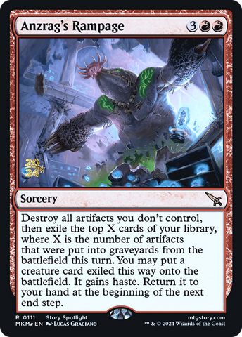 Anzrag's Rampage [Murders at Karlov Manor Prerelease Promos] - Destination Retro