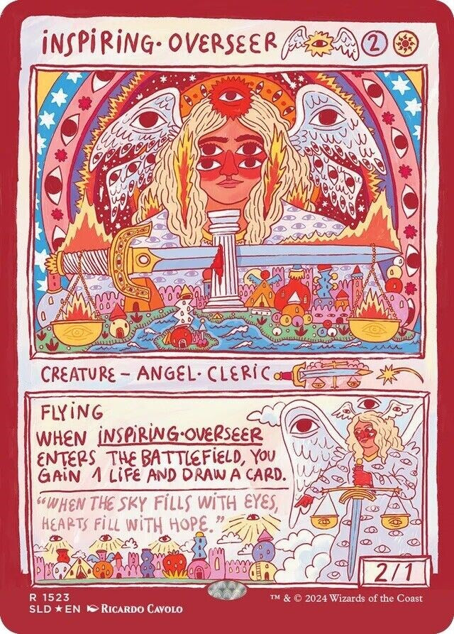 Inspiring Overseer (Rainbow Foil) [Secret Lair Drop Series] - Destination Retro