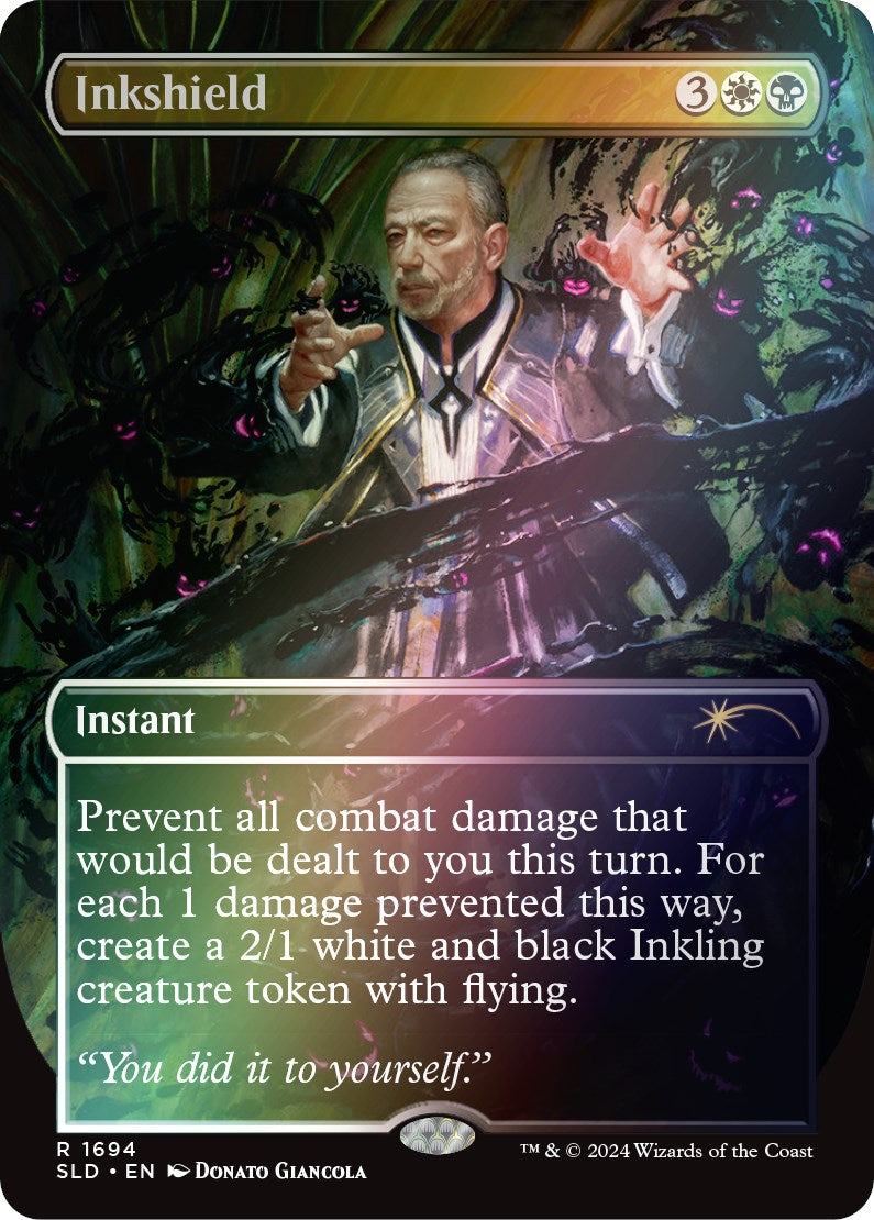 Inkshield (Rainbow Foil) [Secret Lair: Sheldon's Spellbook] - Destination Retro
