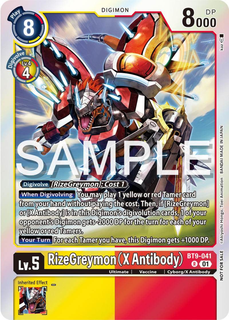 RizeGreymon (X Antibody) [BT9-041] (Event Pack 6) [X Record Promos] - Destination Retro