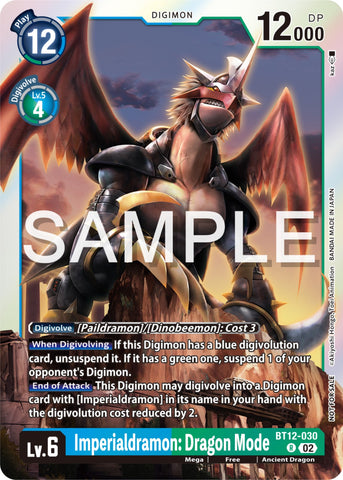 Imperialdramon: Dragon Mode [BT12-030] (Event Pack 6) [Across Time Promos] - Destination Retro