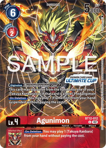 Agunimon [BT12-012] (Ultimate Cup 2024) [Across Time Promos] - Destination Retro