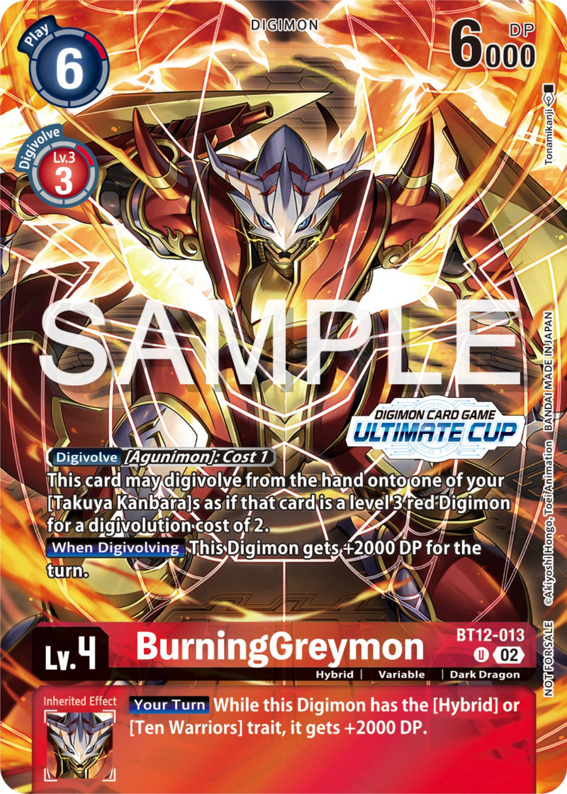 BurningGreymon [BT12-013] (Ultimate Cup 2024) [Across Time Promos] - Destination Retro