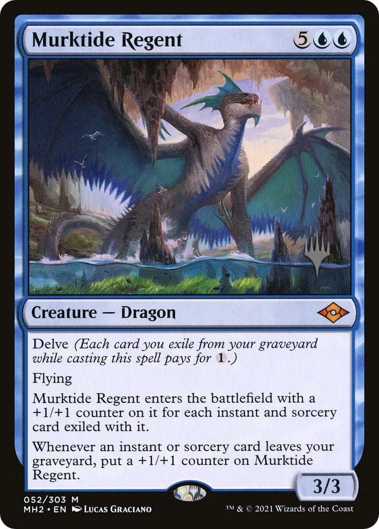 Murktide Regent (Promo Pack) [Murders at Karlov Manor Promos] - Destination Retro