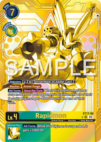 Rapidmon [ST17-06] (Gold) [Starter Deck: Double Typhoon Advanced Deck Set] - Destination Retro
