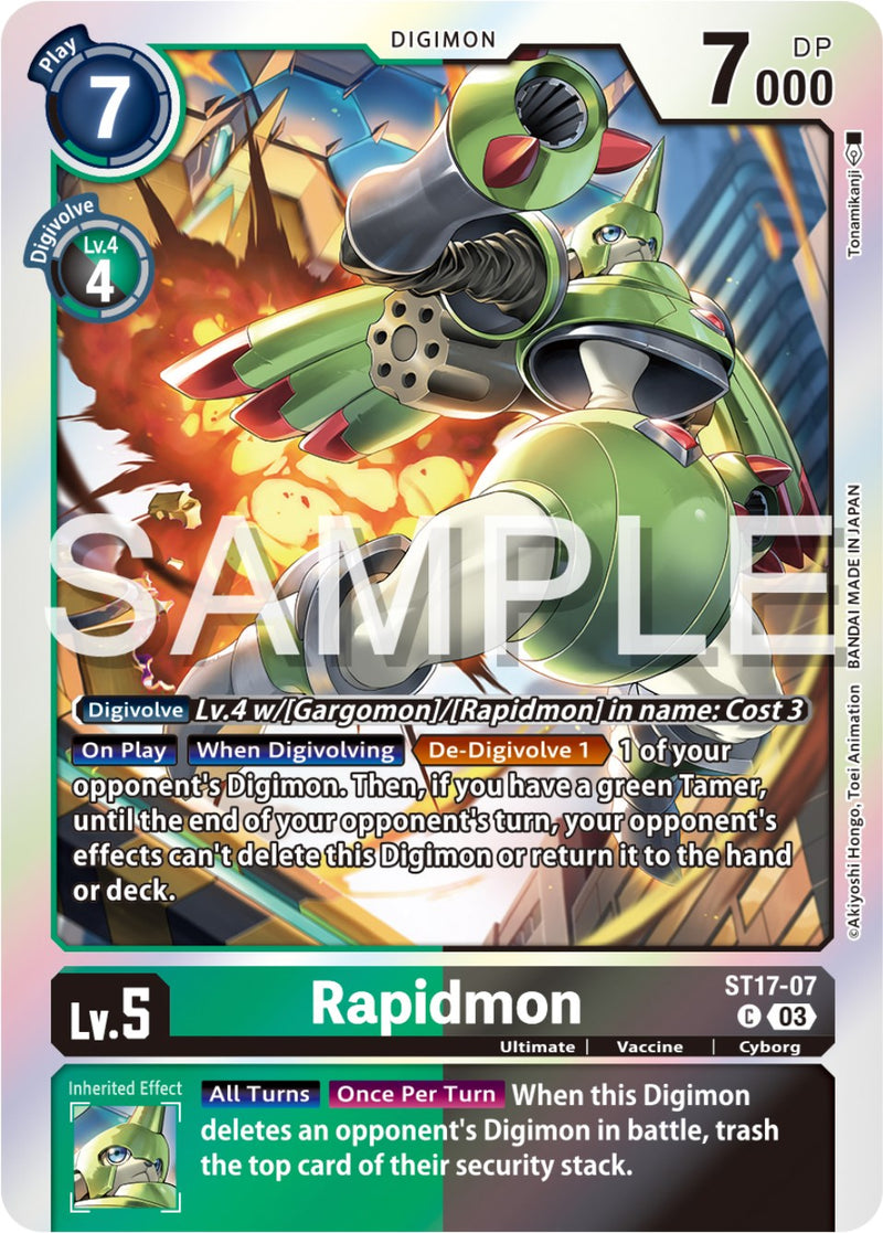 Rapidmon [ST17-07] [Starter Deck: Double Typhoon Advanced Deck Set] - Destination Retro