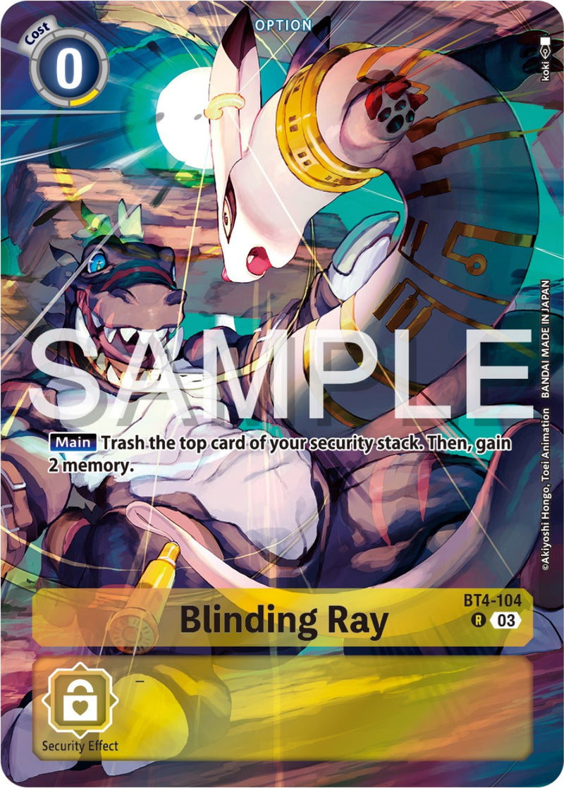 Blinding Ray [BT4-104] (Reprint) [Starter Deck: Double Typhoon Advanced Deck Set] - Destination Retro