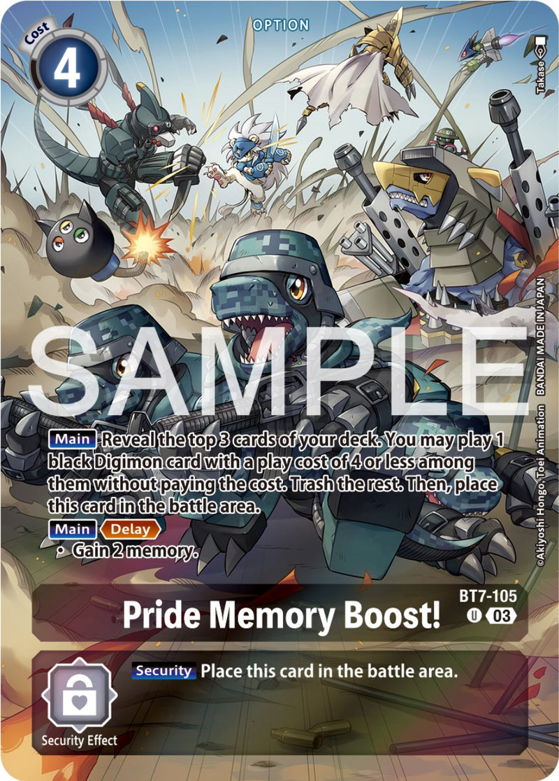 Pride Memory Boost! [BT7-105] (Reprint) [Starter Deck: Double Typhoon Advanced Deck Set] - Destination Retro